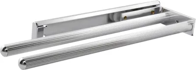 Produktbild von Geschirrtuch-Auszug Pluto 2-armig 442 mm Alu eloxiert glänzend