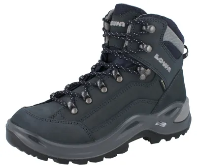 Produktbild von LOWA Renegade GTX Damen Wanderstiefel blau grau Nubukleder - Größe: UK 7