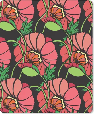 Produktbild von MuchoWow® Mauspad Mousepad Blumen - Natur - Rosa - Muster 19x23 cm - Mousepads - Maus Mat - Pad - Mausunterlage - Mauspads - Spielen