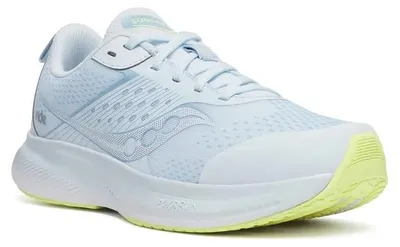 Image de SAUCONY SK 16800 SAUCONY RIDE KDZ : Chaussures de course pour filles, couleur bleu ciel, taille 39