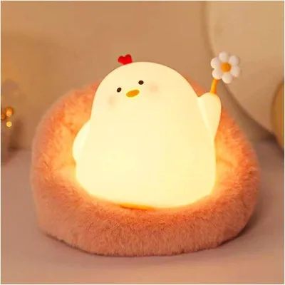 Obrázok produktu pre Stmievateľná LED nočná lampa do detskej izby s časovačom a funkciou nabíjania cez USB
