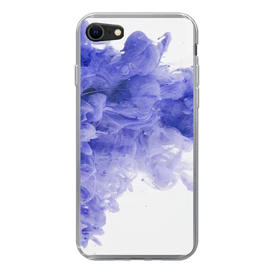 Produktbild von MuchoWow® Handyhülle Schutzhülle Hülle für iPhone 8 Tinte - Lila - Abstrakt Silikon Softcase Handy Hülle - Schutzhaube