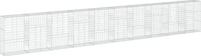 Produktbild von vidaXL Gabione mit Deckel 1000x50x150 cm Verzinktes Eisen