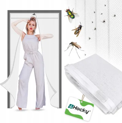 Obrázek produktu pro Moskytiéra na dveře balkonová síť proti hmyzu bílá 100x220 cm