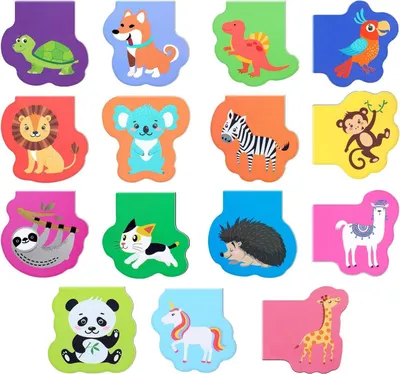 Produktbild von 16 Stück Tiere Lesezeichen Magnetisch, Magnetische Lesezeichen Kinder, Schule Magnetlesezeichen Mitbringsel, Kleine Geschenke für Schüler und Buchliebhaber