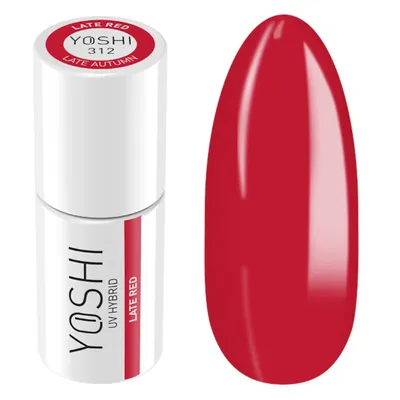 Produktbild von Yoshi | Hybrid-Nagellack - 312 Late Red - Hybrid-Gellack - Hybridlack - UV LED - 6ml - Profi Qualität - Rot