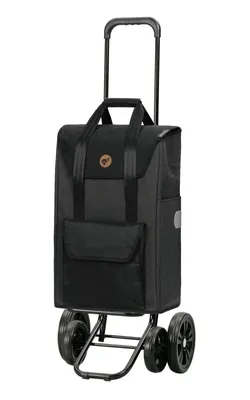 Produktbild von Andersen SHOPPER MANUFAKTUR Einkaufstrolley Quattro Shopper Senta 2.0 Black schwarz 117cm