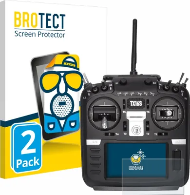 Produktbild von 2x BROTECT Schutzfolie für Radiomaster TX16S Displayschutz Displayschutzfolie Folie Matt Entspiegelungsfolie