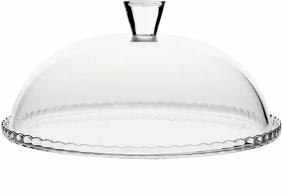 Zdjęcie produktu dla Patera na ciasto Pasabahce ze szkła 32 cm patera do serwowania z pokrywką okrągła