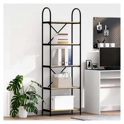 Produktbild von Regal Sonoma Eiche 60 x 30 x 183 cm Holzwerkstoff, Schweberegal modernes Wandregal für Wohnzimmer, Flur, Büro, Küche