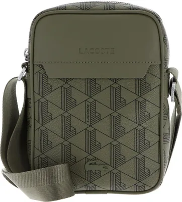Produktbild von LACOSTE Umhängetasche The Blend Vertical Camera Bag Mono Kaki Noir khaki