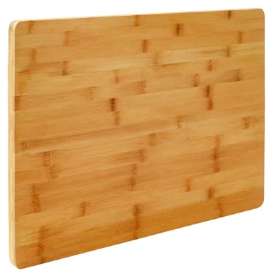 Produktbild von 2cm dickes XL Schneidebrett 50x35cm Bambus Holz Schneidbrett Holzbrett Küche