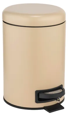 Produktbild von WENKO Kosmetik Treteimer Mod. Leman Beige matt 3L, mit herausnehmbarem Einsatz