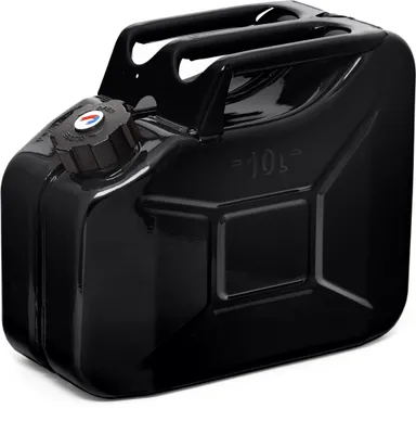 Produktbild von Oxid7® by BW Kraftstoffkanister Metall Benzinkanister 10 Liter mit Schraubverschluss - Schwarz RAL 9005 - UN-Zulassung - Hergestellt in Europa