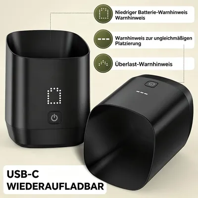 Produktbild von Digitale Kaffeewaage – Präziser Messbecher für Espresso, Kaffeebohnen und -pulver, intelligente Waage für den Heim-Barista, schwarz