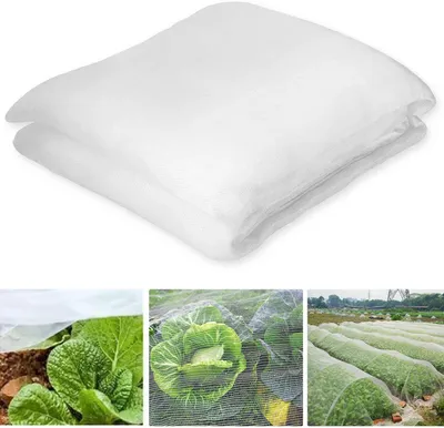 Produktbild von Insektennetz – 2 x 5 m – Feinmaschiges Insektennetz für Garten und Pflanzen – Gemüsegartennetz – Pflanzennetz – Vogelschutznetz – Obstnetz – Weiß