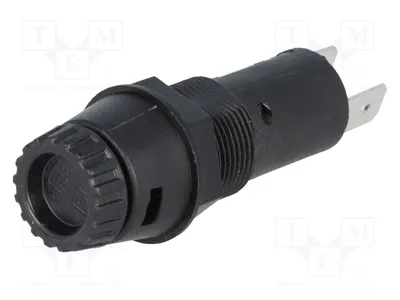 Image de 1 douille, 5 fusibles cylindriques 5x20mm, 10A, pour boîtier 3101.0215