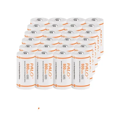 Produktbild von PALO wiederaufladbare Batterien, 800mAh Kapazität, erhältlich in 12 bis 32 Stück ,24 Stück Batterie