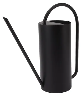 Metall-Gießkanne, Mini, mit langem Ausguss, schwarz