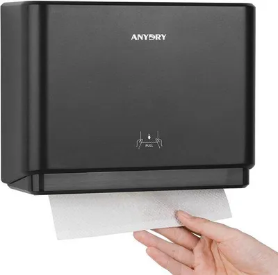 Productafbeelding van Multifunctionele Papieren Handdoekdispenser - Wandmontage - Zwart
