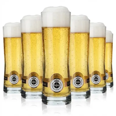 Produktbild von 6x Warsteiner Bier Glas Gläser 0,25l Becher Logo unten Rastal Fresh