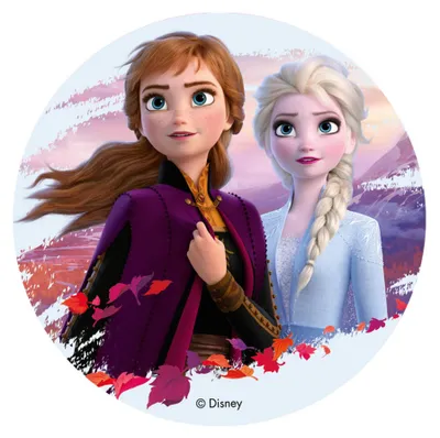 Produktbild von Frozen Eiskönigin Tortenaufleger Oblatenpapier 20cm Geburtstag ️