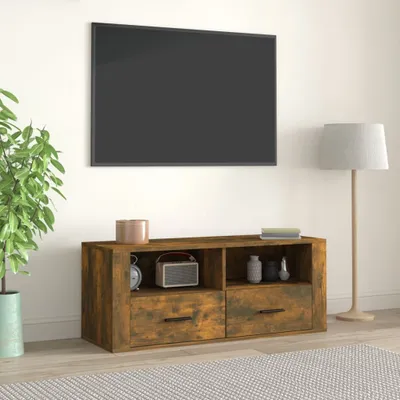 Produktbild von The Living Store TV-Schrank Räuchereiche 100x35x40 cm Holzwerkstoff