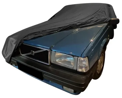 Image de Housse de voiture extérieure adaptée à Volvo 740 Noir Imperméable et respirante