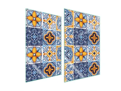 Image de Plaques de recouvrement pour cuisinière 2 pièces 35x52 Couverture de champ en vitrocéramique Planche à découper mosaïque pièce
