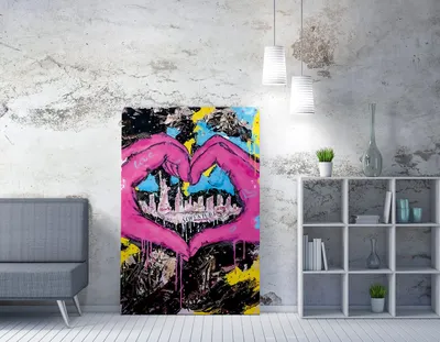 Produktbild von Wallity, WY218- WRZ1248, Bunt, Leinwandbilder, 70 x 100 cm, 50% Baumwolle / 50% Polyester