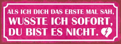 Produktbild von vianmo Holzschild 10x27 cm als ich dich das erste Mal sah