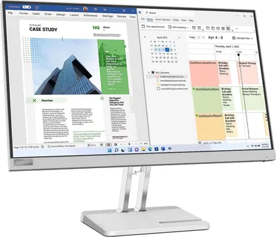 Produktbild von Lenovo L25e-40, 62,2 cm (24.5"), 1920 x 1080 Pixel, Full HD, 6 ms, Grau