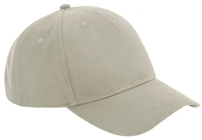 Image de Beechfield - Casquette de baseball 5 panneaux pour hommes/femmes Unie FK1505 (taille unique) (couleur pierre)