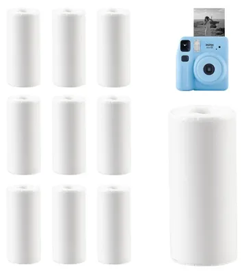 Productafbeelding van 10 Rollen Thermopapier voor Kindercamera's en Zelfklevende Stickers (57 x 25 mm)