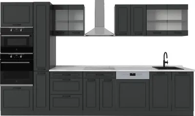Obrázok produktu pre Kuchyňa Vicco R-Line Antracitový vidiecky dom/antracit 350 cm , AP Marble, Model 53891