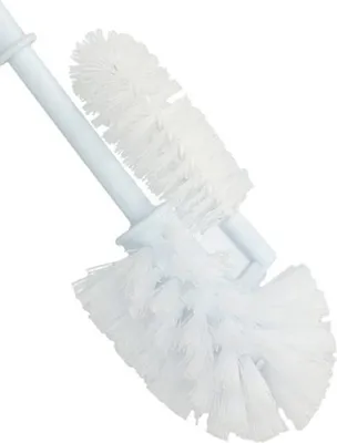 Produktbild von Toilettenburste mit Randreiniger - weis - 37 cm - Kunststoff