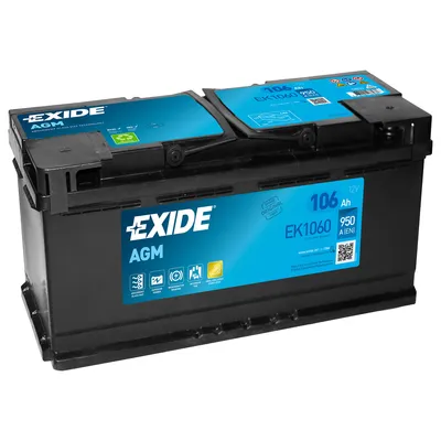 Immagine prodotto di Batteria per auto Exide EK1060 AGM 12V 106Ah 950A