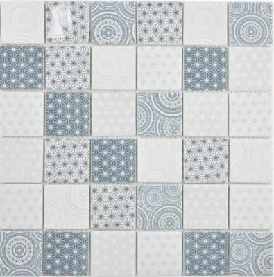Produktbild von GLAS Mosaik ECO blau Wand Fliesenspiegel Küche Bad Mosaikfliese Wand Fliesenspiegel Küche Bad