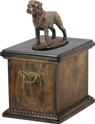 Image de Rottweiler - Urne pour cendres de chien, urne avec statuette, urne élégante de style classique de la marque Art-Dog
