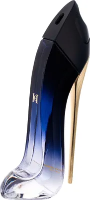A perfume bottle shaped like a high-heeled shoe.