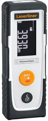 Produktbild von Laserliner DistanceCheck 25, Laser-Distanzmessgerät, m, Schwarz, Weiß, Digital, 25 m, 0,3 m
