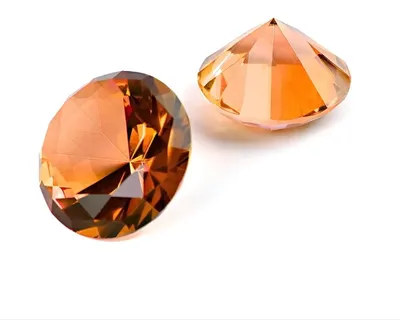 Produktbild von Glasdiamant Brillantschliff | 3/4/5/6 cm 3 cm Orange