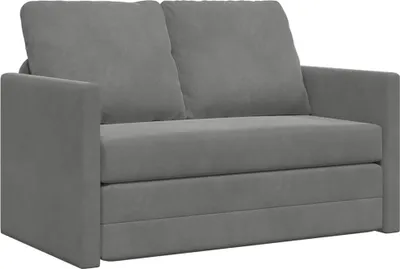 Immagine prodotto di vidaXL Divano letto grigio scuro 122x204x55 cm Velluto
