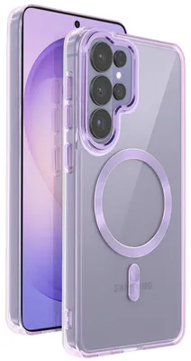 Image de Avizar, coque MagSafe pour Galaxy S26 Ultra, couleur cristal, avec protection renforcée pour l'appareil photo, violet