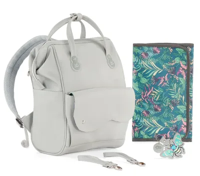 Produktbild von Baby Wickelrucksack Wickeltasche Wickelrucksack Wickeltasche Treaseurepack grey Kinderkraft