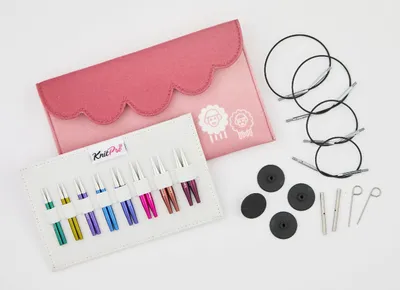 Produktbild von KnitPro Stricknadel Set Zing Mini Set mit kurzen 5cm-Nadelspitzen