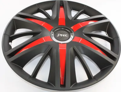 Produktbild von SET Radkappen Radzierblenden 4er Satz 15 MAXIMUS BLACK-RED