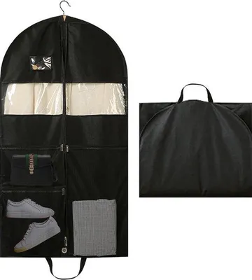 Produktbild von Famanu Kleidersack 152 cm mit Reißverschluss - Schwarz