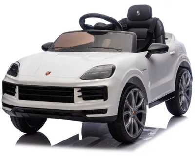Produktbild von Porsche Cayenne - Kinder Elektroauto - 12V - mit Fernbedienung - Weiss