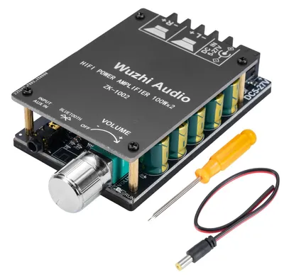 Image de Amplificateur Bluetooth, 100 W + 100 W, avec entrée auxiliaire et Bluetooth 5.0